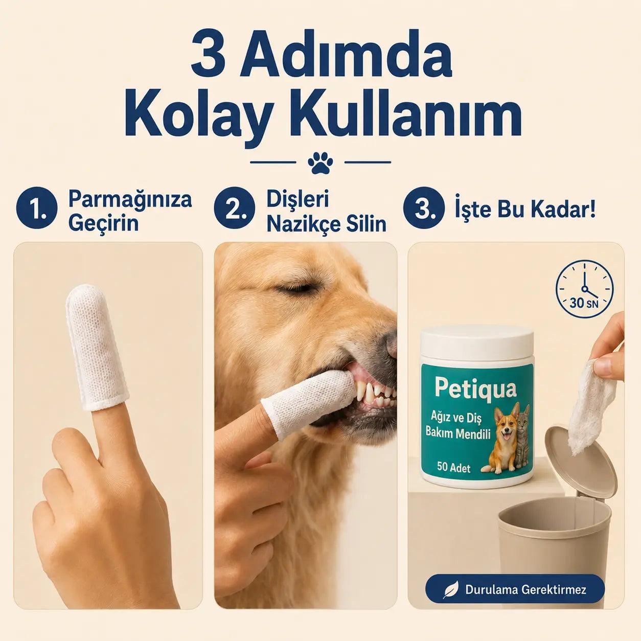 Petiqua Ağız ve Diş Bakım Mendili