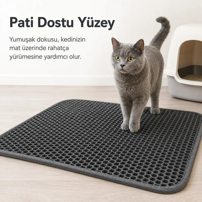 Petiqua Kedi Tuvalet Önü Kum Paspası (Elekli)