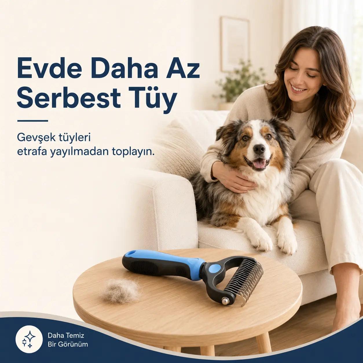 Petiqua Çift Taraflı Tüy Toplayıcı ve Kıtık Açıcı Tarak
