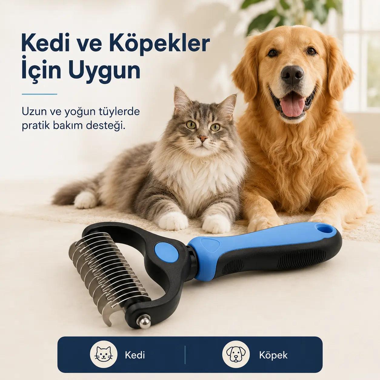 Petiqua Çift Taraflı Tüy Toplayıcı ve Kıtık Açıcı Tarak