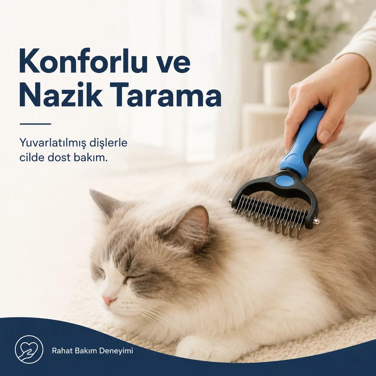 Petiqua Çift Taraflı Tüy Toplayıcı ve Kıtık Açıcı Tarak