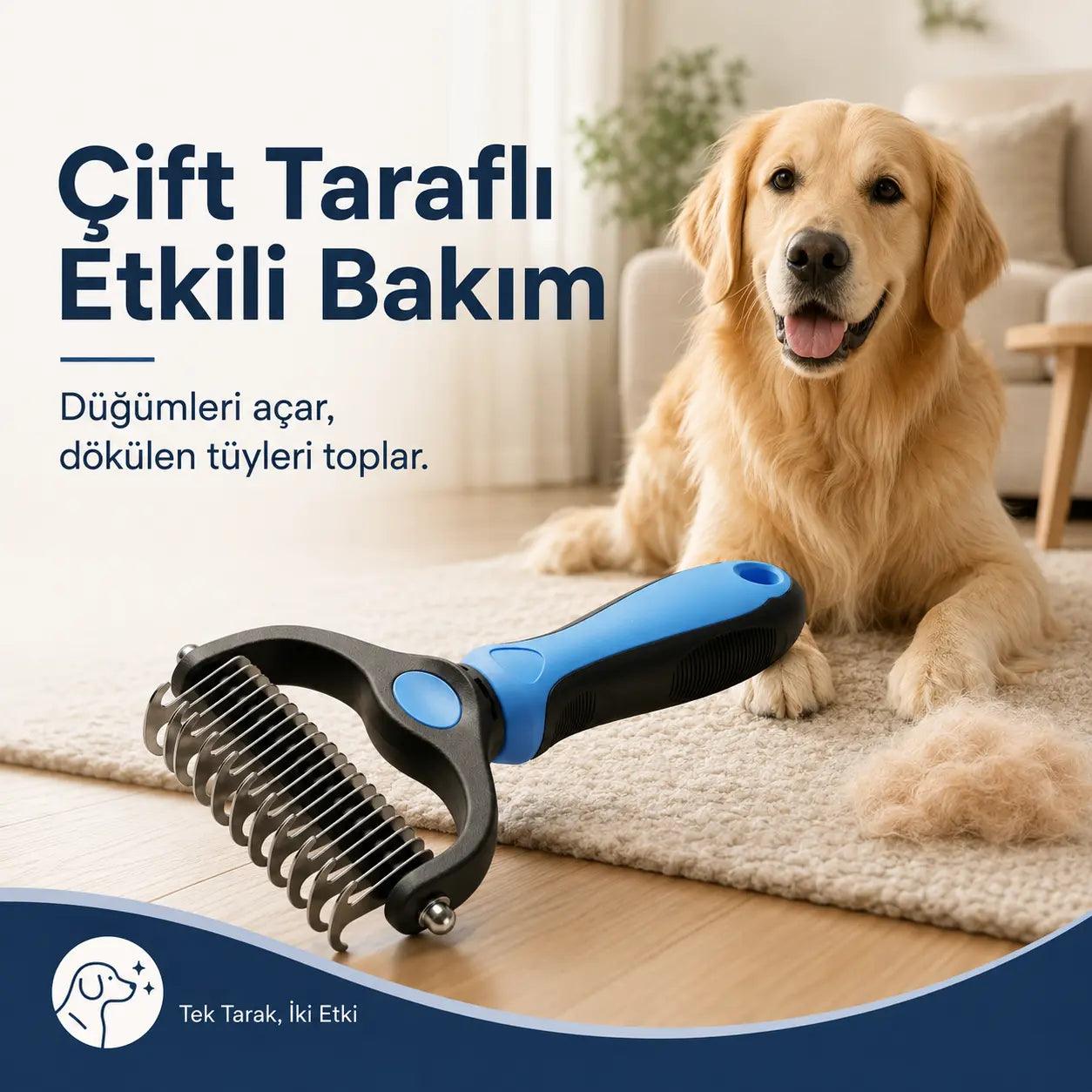 Petiqua Çift Taraflı Tüy Toplayıcı ve Kıtık Açıcı Tarak