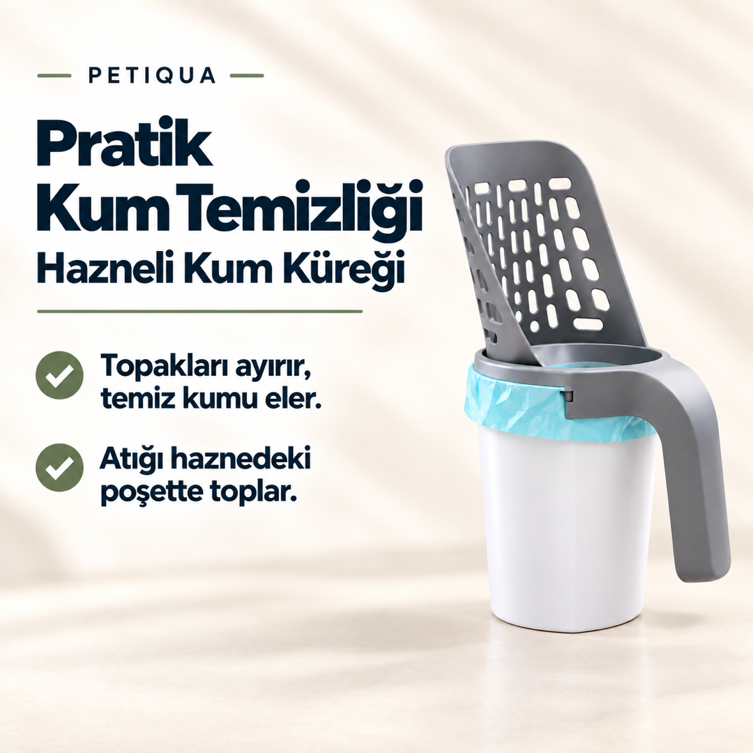 Petiqua™ Hazneli Kum Küreği