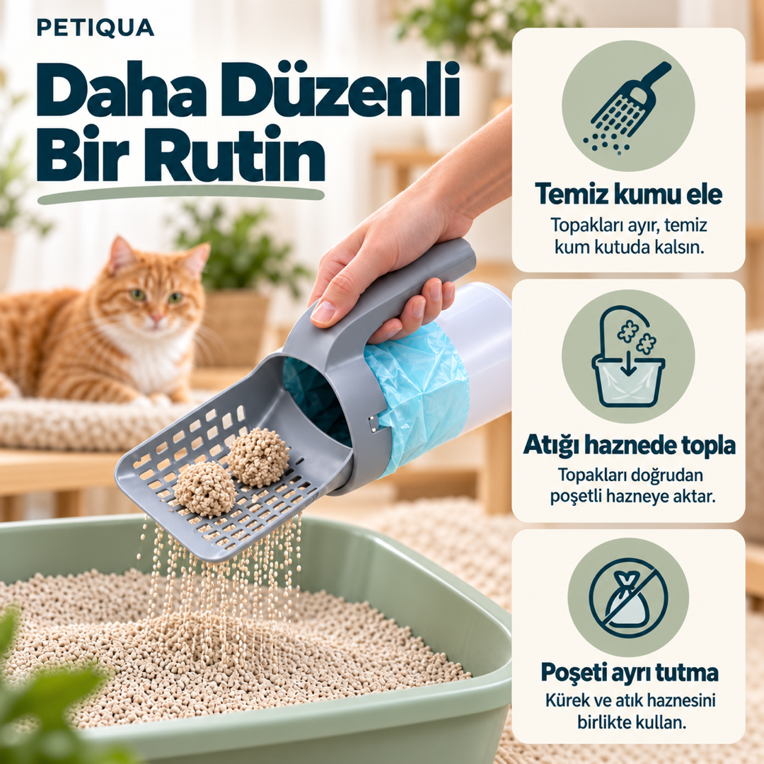 Petiqua™ Hazneli Kum Küreği