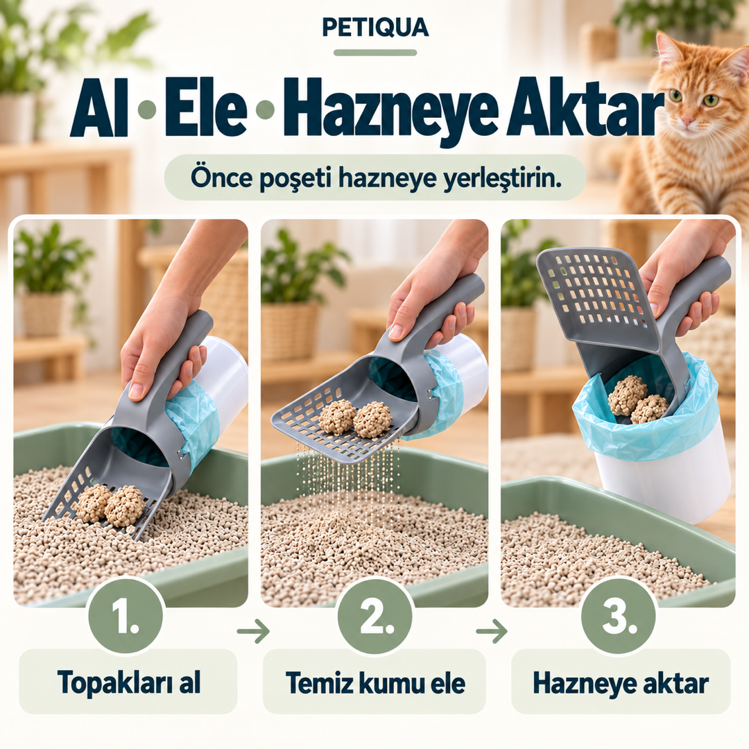 Petiqua™ Hazneli Kum Küreği