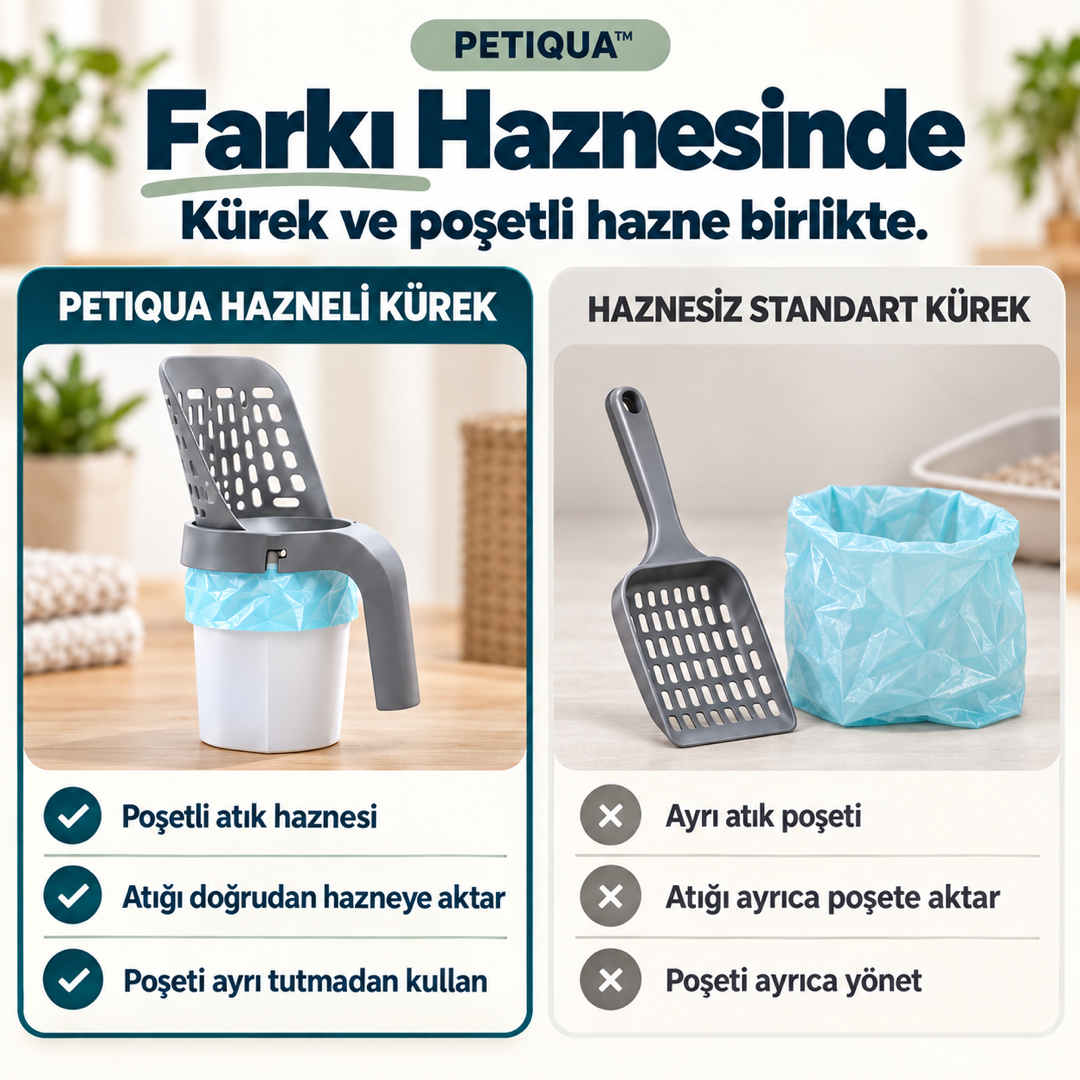 Petiqua™ Hazneli Kum Küreği